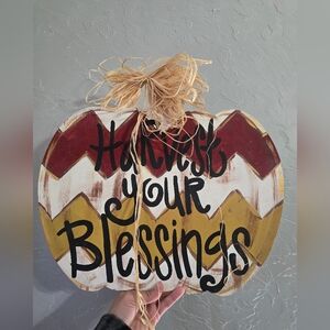 Harvest Your blessings Door Sign